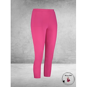 PLUS BASICS Broek Pants Tight Fuchsia